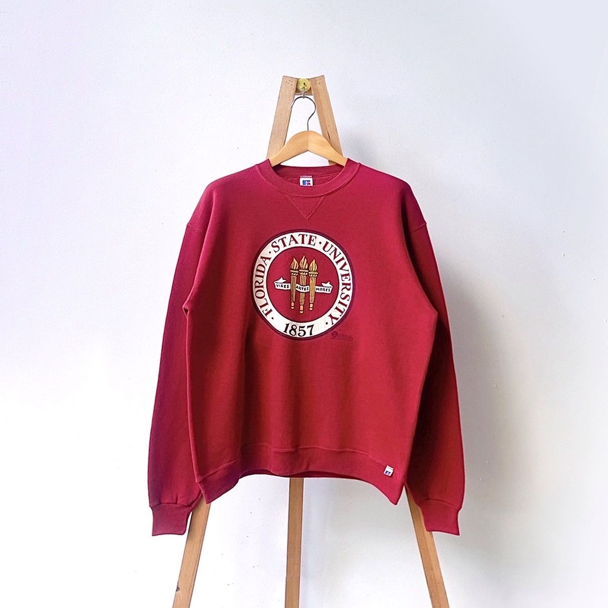Russell Athletic × Vintage 90s Florida State University FSU Seminoles sweatshirt/ XL Size US XL / EU 56 / 4 - 1 Thumbnail