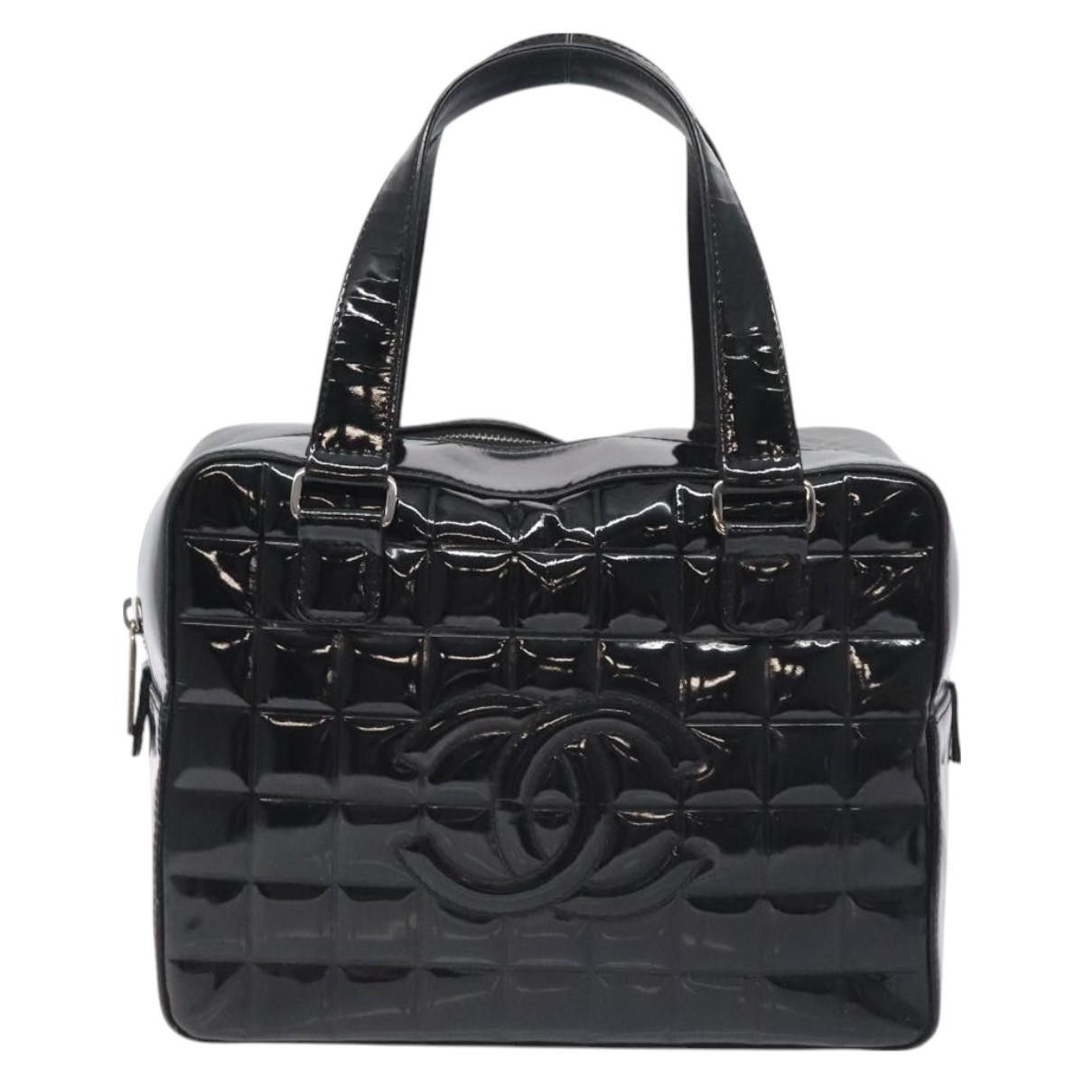 Chanel Chanel Chocolate Bar CC Bowler Bag Quilted Patent Size ONE SIZE - 1 Thumbnail