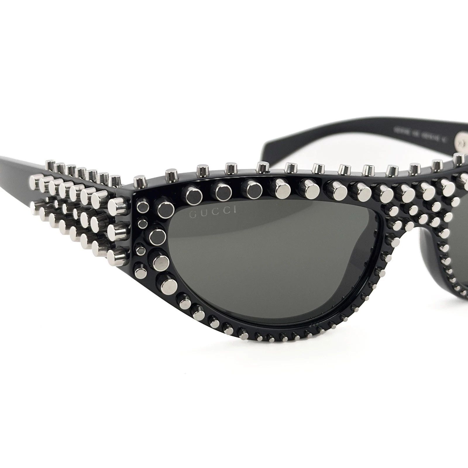 Gucci GUCCI GG1919S Black 1919 Stud Spike Cat Eye Mask Fashion 005 Size ONE SIZE - 4 Thumbnail