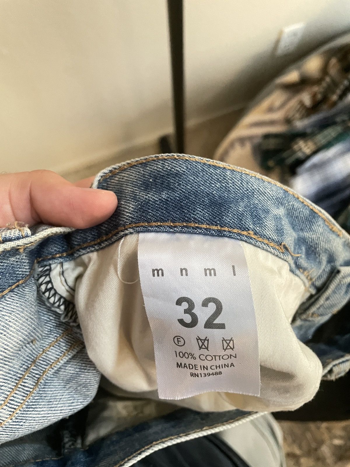 MNML MNML Light Denim Paint Splatter Flare Denim Size US 32 / EU 48 - 5 Thumbnail