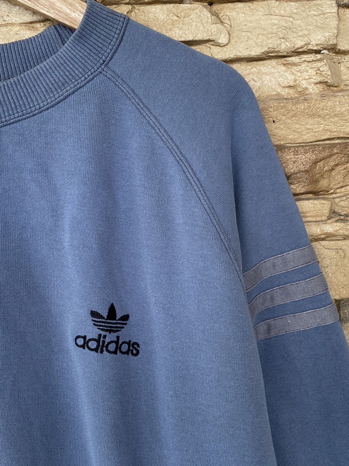 Vintage Rare Vintage 90s Adidas Made In Japan Stripes Sweatshirt Size US L / EU 52-54 / 3 - 7 Thumbnail