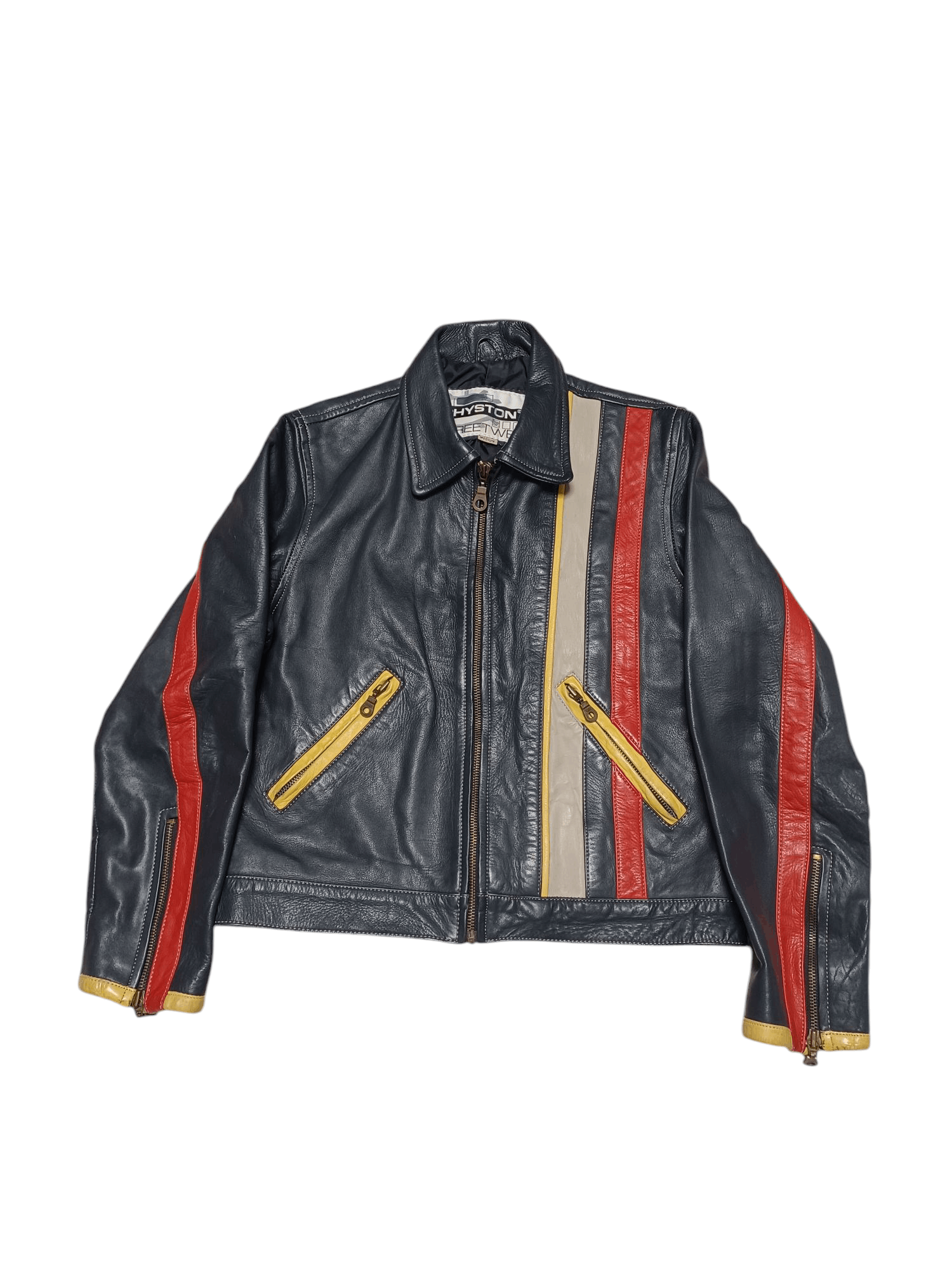Leather CHYSTON LEATHER JACKET RACING VINTAGE 90S Size US M / EU 48-50 / 2 - 1 Thumbnail