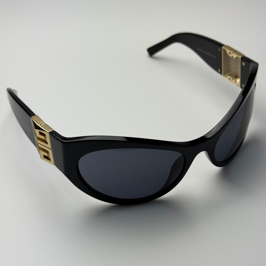 Givenchy BRAND NEW Givenchy GV40073I 01A Shiny Black/Gold/Grey Unisex Size ONE SIZE - 8 Thumbnail