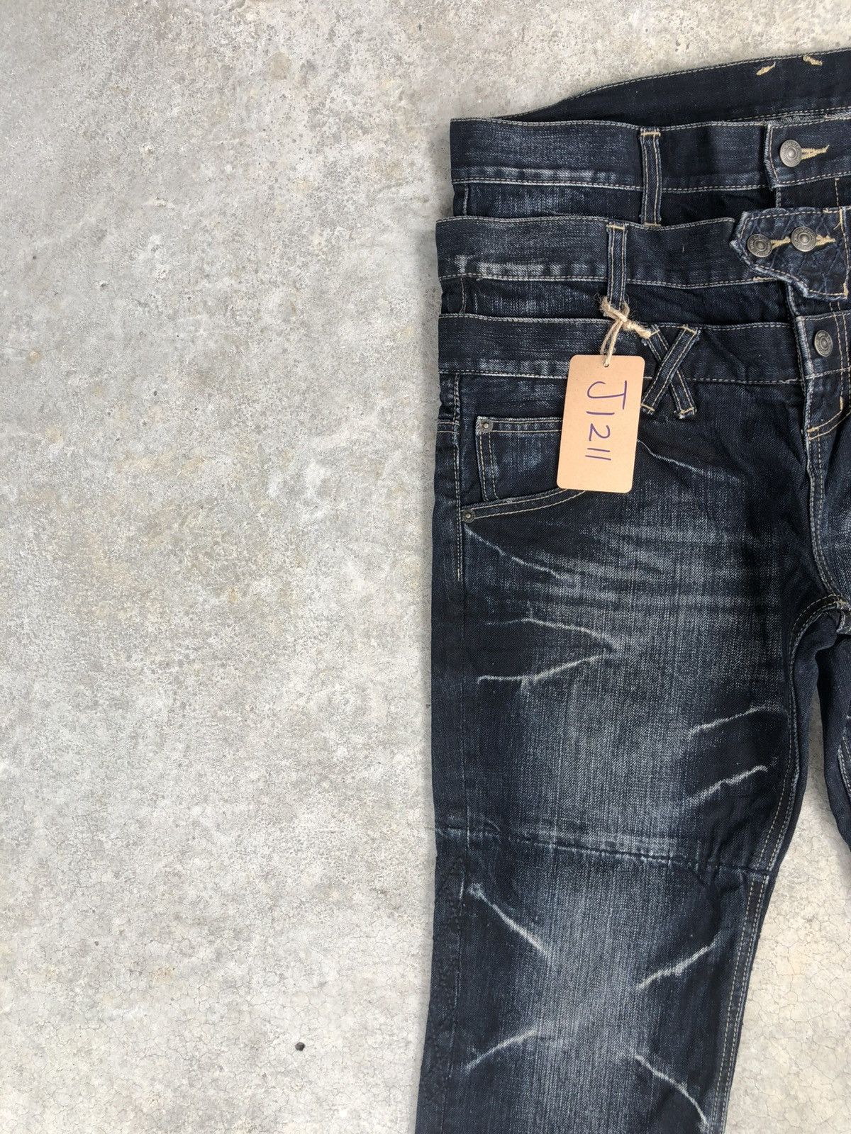 PPFM Japanese PPFM Double Waist Distressed Denim Punk Style Size US 32 / EU 48 - 4 Thumbnail