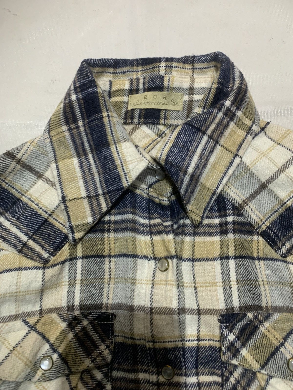 GOA GOA Women Vintage Cowboy Buttons Flannel Size S / US 4 / IT 40 - 10 Thumbnail