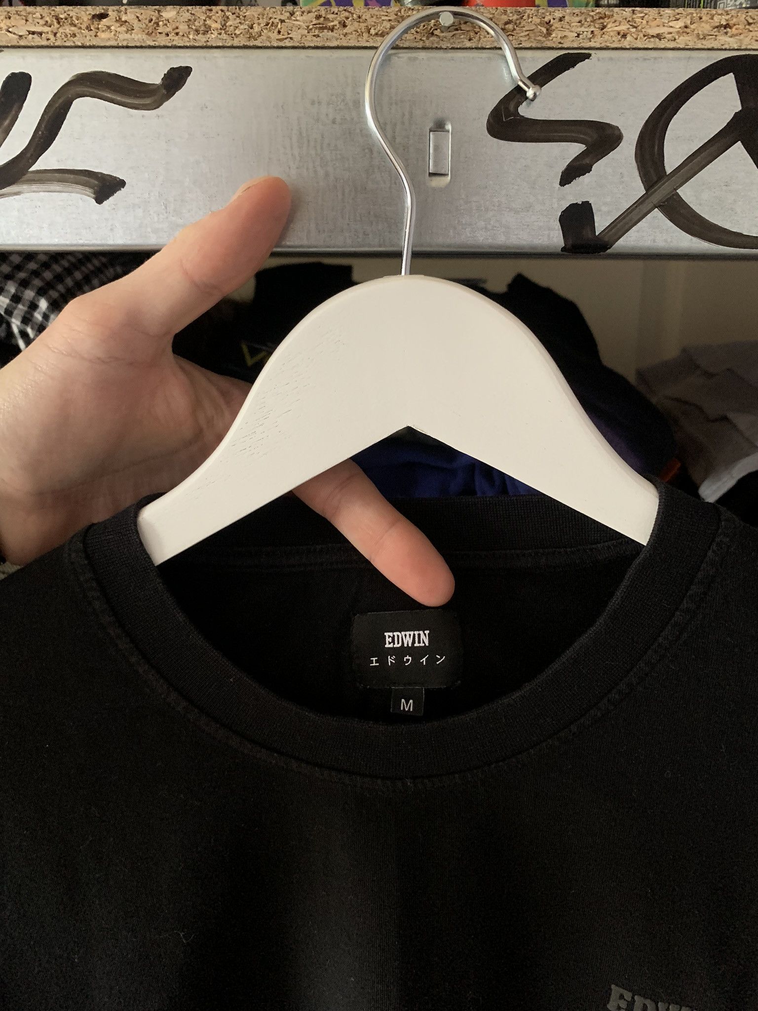 Edwin EDWIN LOGO CHEST TS LS LONG SLEEVE T SHIRT Size US M / EU 48-50 / 2 - 2 Thumbnail
