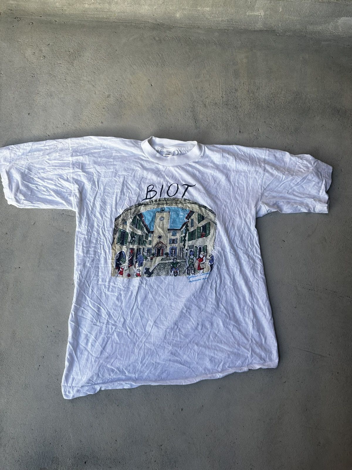 Vintage FRENCH VINTAGE TEE single stitch Size US M / EU 48-50 / 2 - 1 Thumbnail