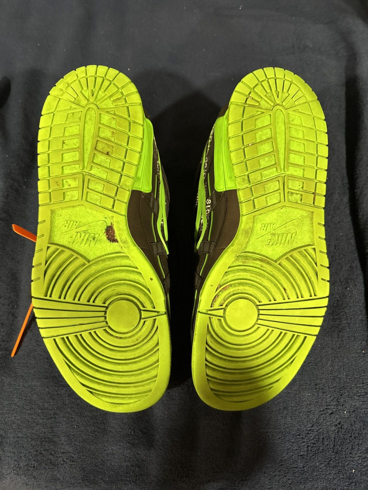 Nike × Off-White Nike Air Rubber Dunk Low Off White Green Strike Size US 11.5 / EU 44-45 - 5 Thumbnail