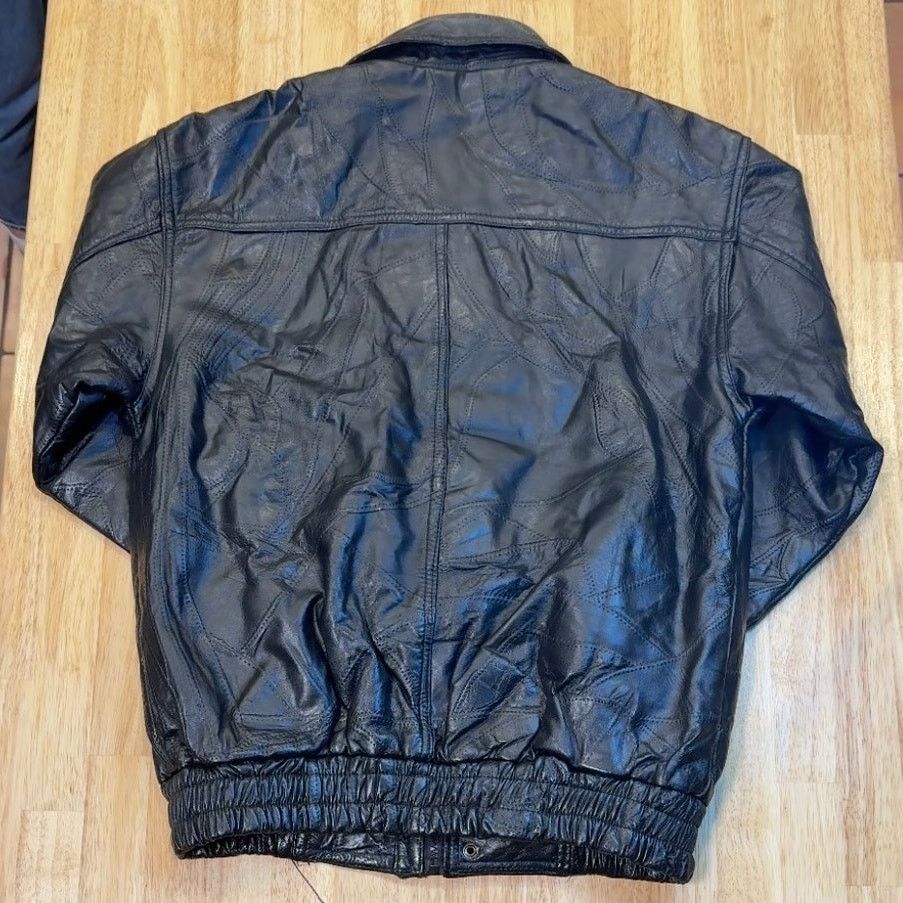 Vintage CW Classic Vintage Pebbled Leather Aviator Jacket size sm Size US S / EU 44-46 / 1 - 2 Thumbnail