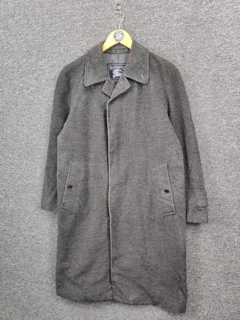 Burberry Vintage Burberrys Herringbone Wool Long Coat Size US L / EU 52-54 / 3 - 2 Thumbnail