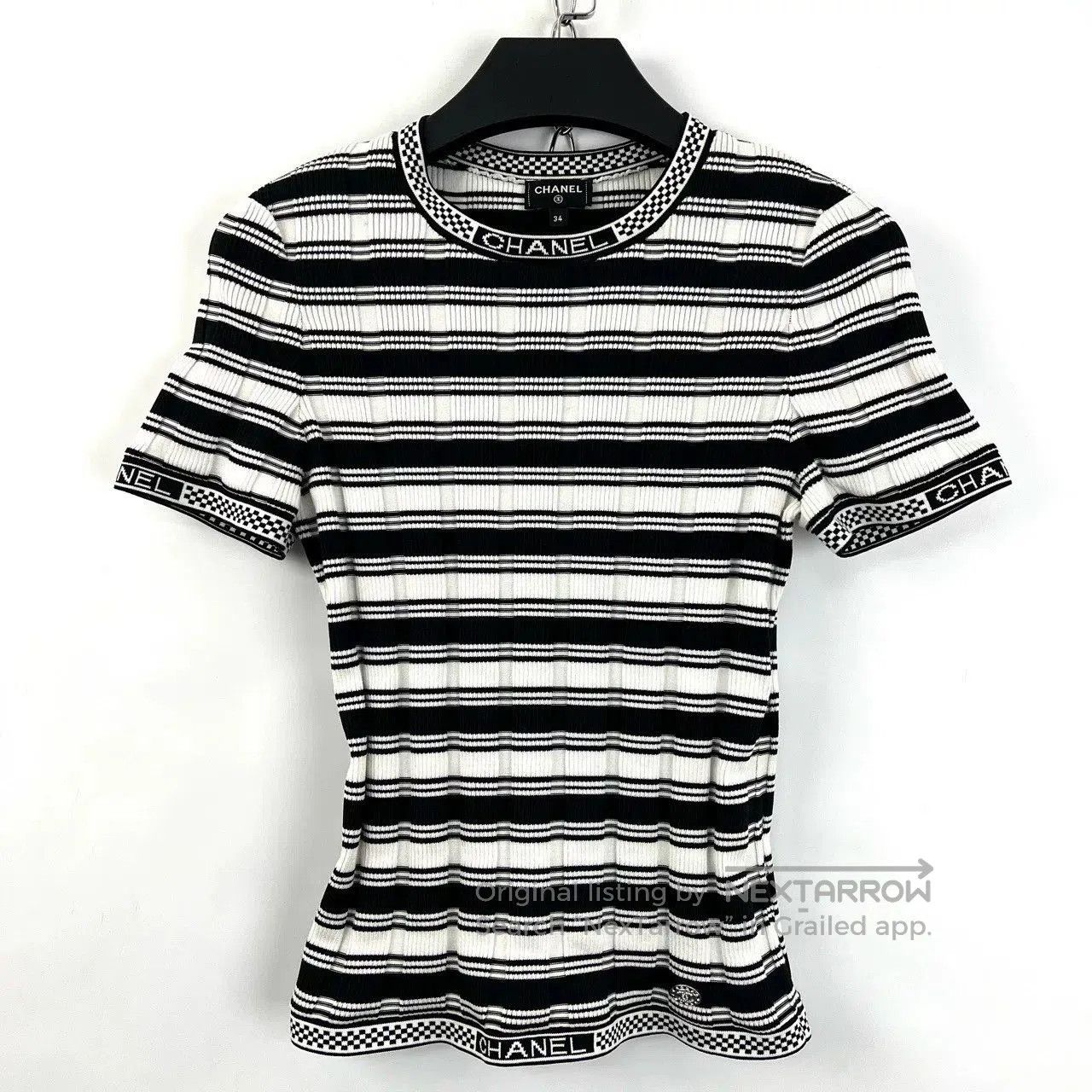 Chanel Chanel Uniform Sweater CC Logo White | Grailed