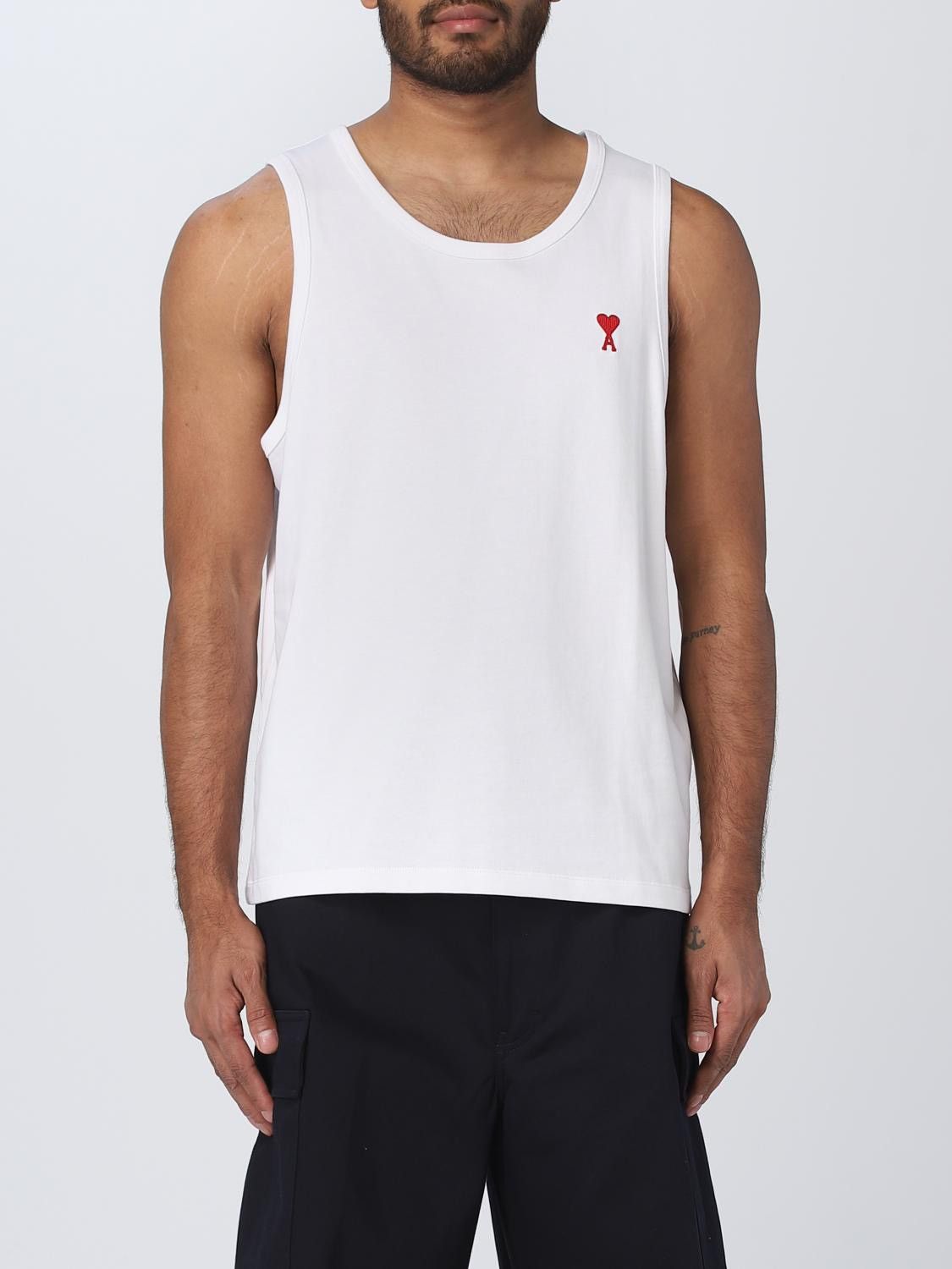 AMI Ami Paris Tank Top White NEW 200$ Size US XXL / EU 58 / 5 - 4 Thumbnail