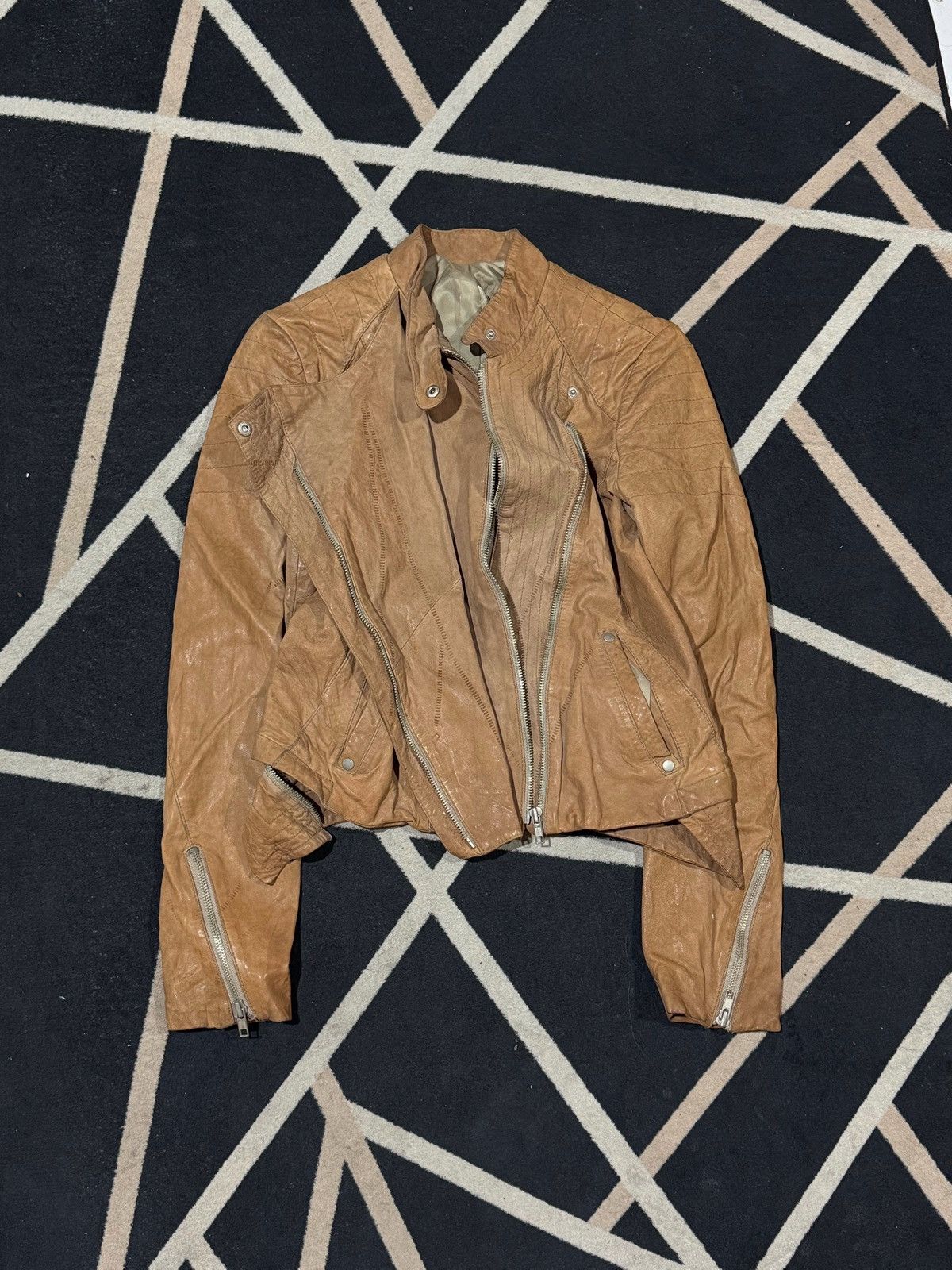 GOA Leather Jacket Japanese Brand Goa Styled Asymmetrical Size US S / EU 44-46 / 1 - 1 Thumbnail