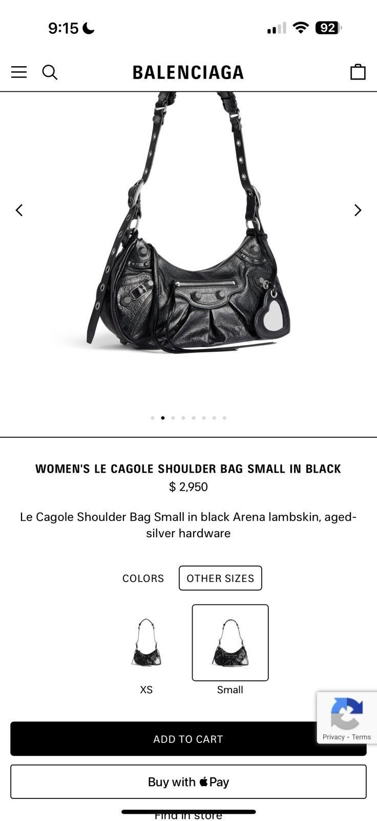 Balenciaga NWOT Balenciaga small Le Cagole bag black 2023+receipt3200$ Size ONE SIZE - 6 Thumbnail
