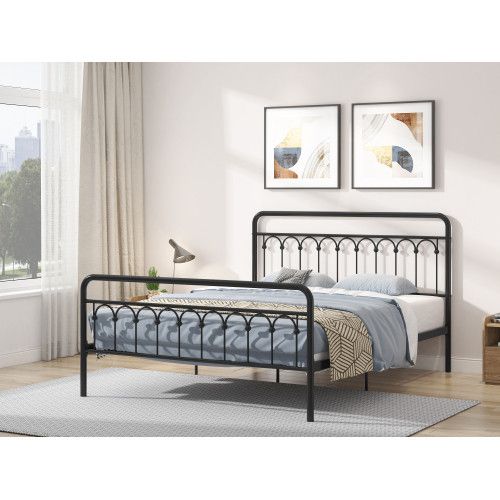 Designer × Homemade Tara Metal Bed Queen, Black Size US L / EU 52-54 / 3 - 1 Thumbnail