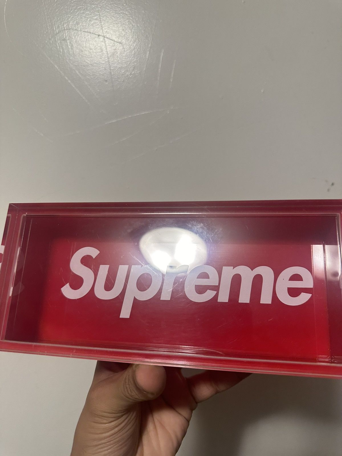 Supreme Supreme Lucite Box ( damaged) | Grailed