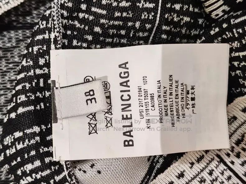 Balenciaga Balenciaga Knitted T-Shirt Size XS / US 0-2 / IT 36-38 - 2 Thumbnail