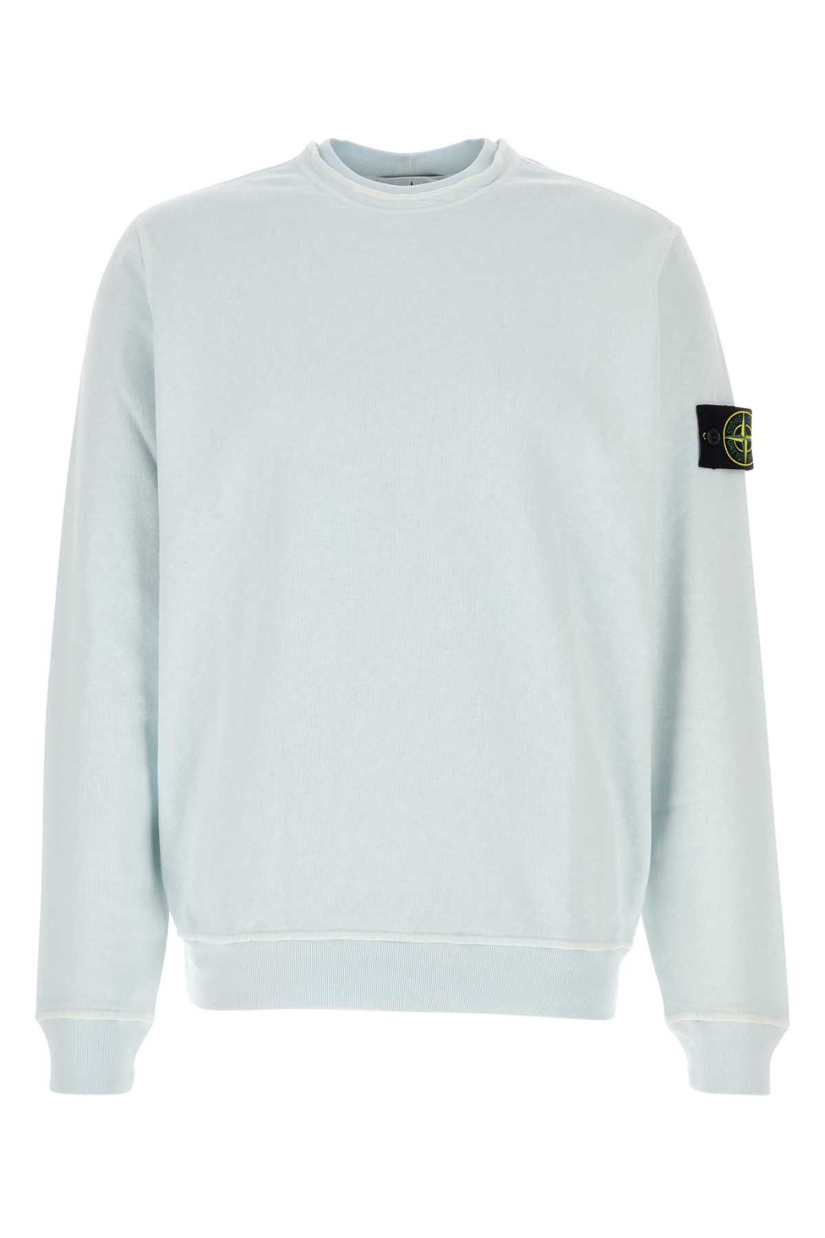 Stone Island Pastel Light-Blue Cotton Sweatshirt Size US L / EU 52-54 / 3 - 1 Thumbnail