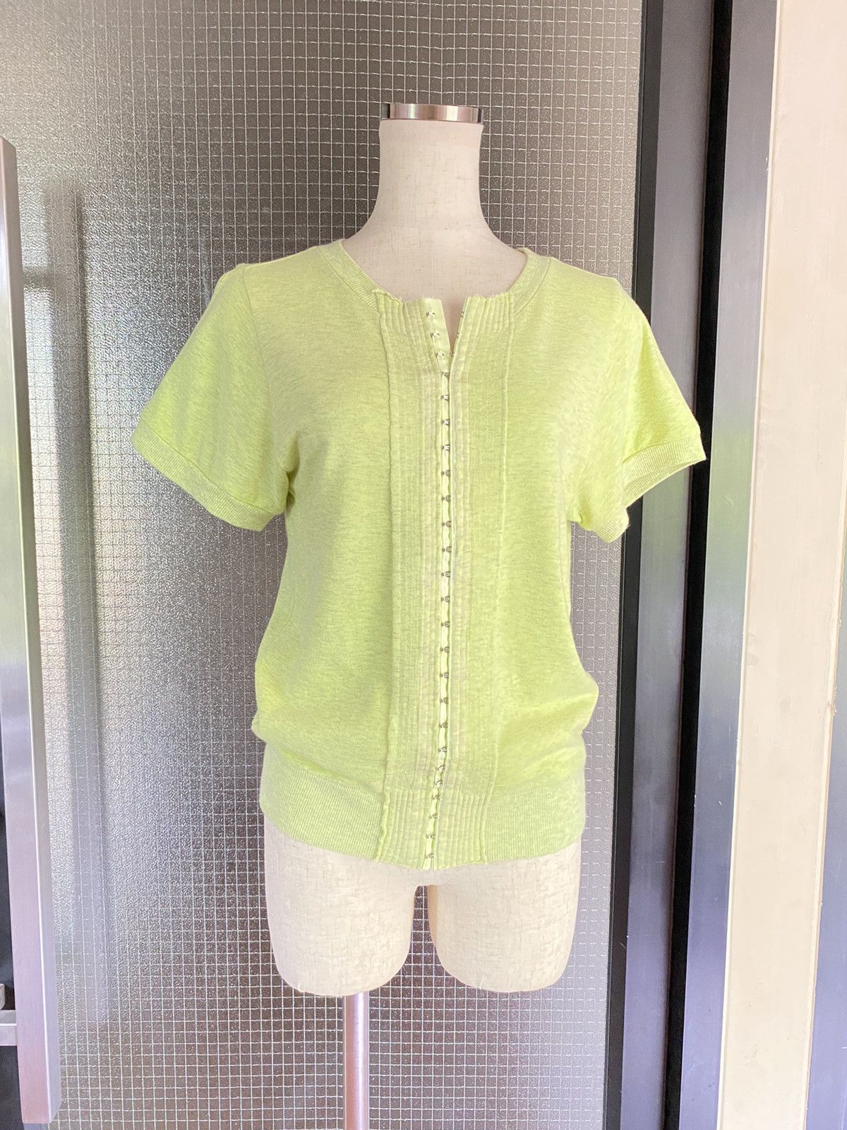Ne-Net Né-net neon green buttons hook top Size XS / US 0-2 / IT 36-38 - 1 Thumbnail