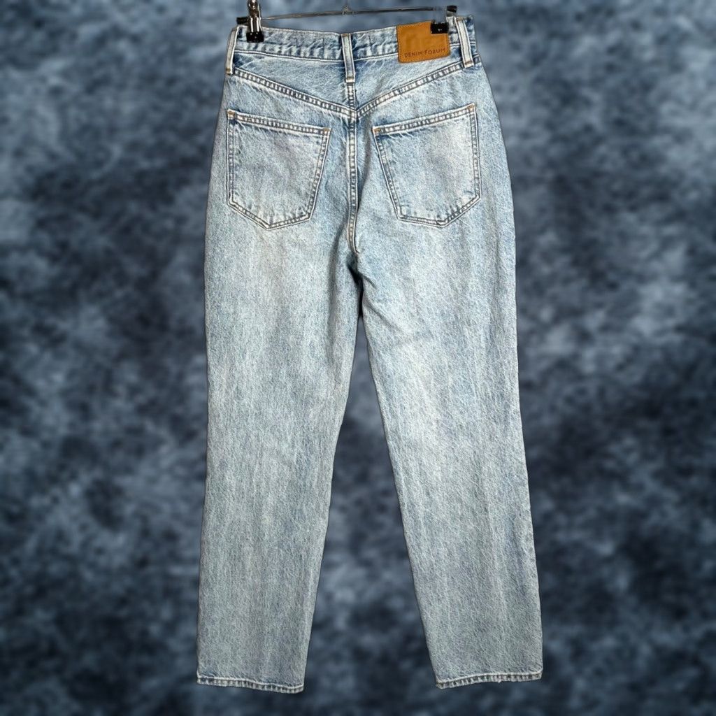 Vintage Denim Forum The Joni Jeans Size 24 High Rise Light Wash Distressed Womens Size 42" / US 20 - 1 Thumbnail