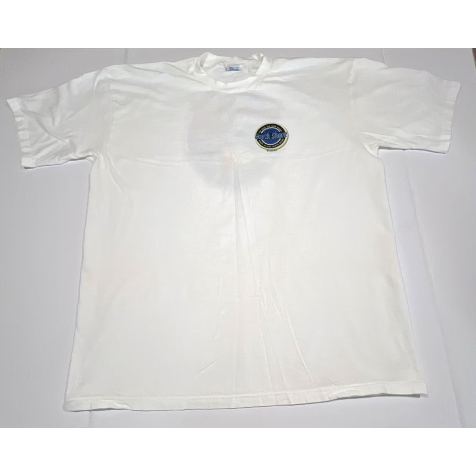 Vintage VINTAGE Crazy Shirts 2XL White Graphic Tee Hawaii North Shore Coconut Surf Wax Just Rub It On Short Sleeve Men Size US XXL / EU 58 / 5 - 4 Thumbnail
