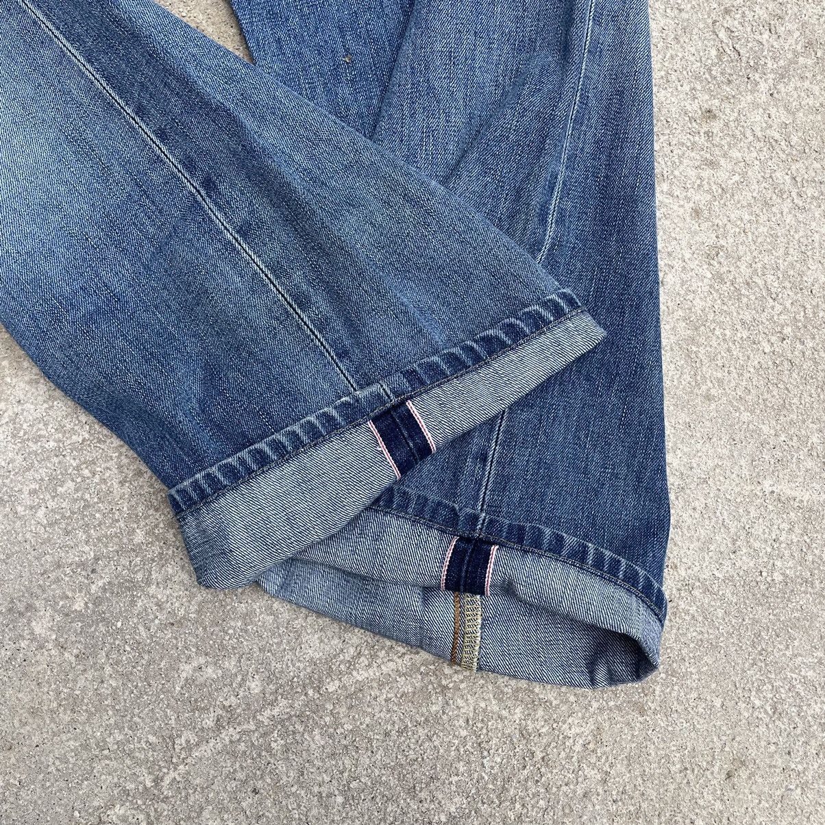 Edwin × Vintage “EDWIN” 505 REDLINE SELVEDGE DISTRESSED DENIM JEAN Size US 33 - 7 Thumbnail