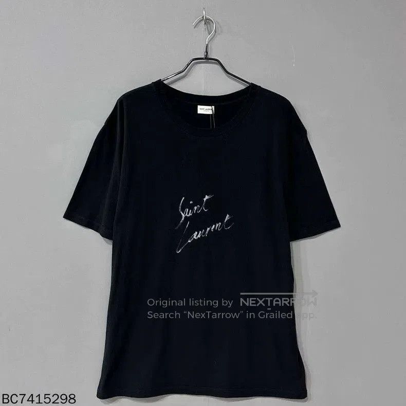 Saint Laurent Paris Saint Laurent Paris Logo Short Sleeve T-shirt. Size US L / EU 52-54 / 3 - 1 Thumbnail