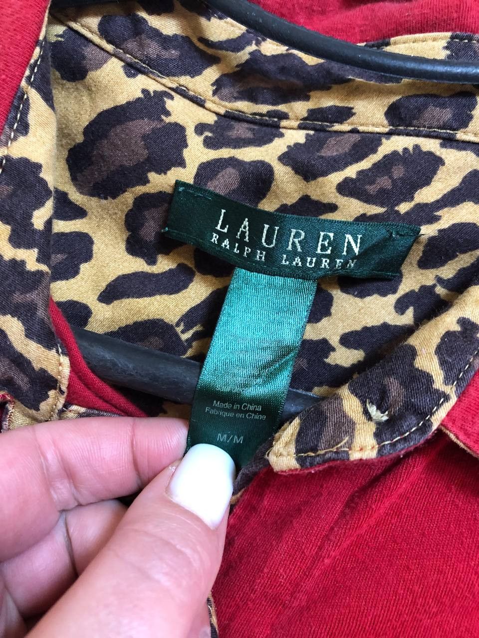 Polo Ralph Lauren Lauren Ralph Lauren Women's Red Long Shirt Size M / US 6-8 / IT 42-44 - 4 Thumbnail