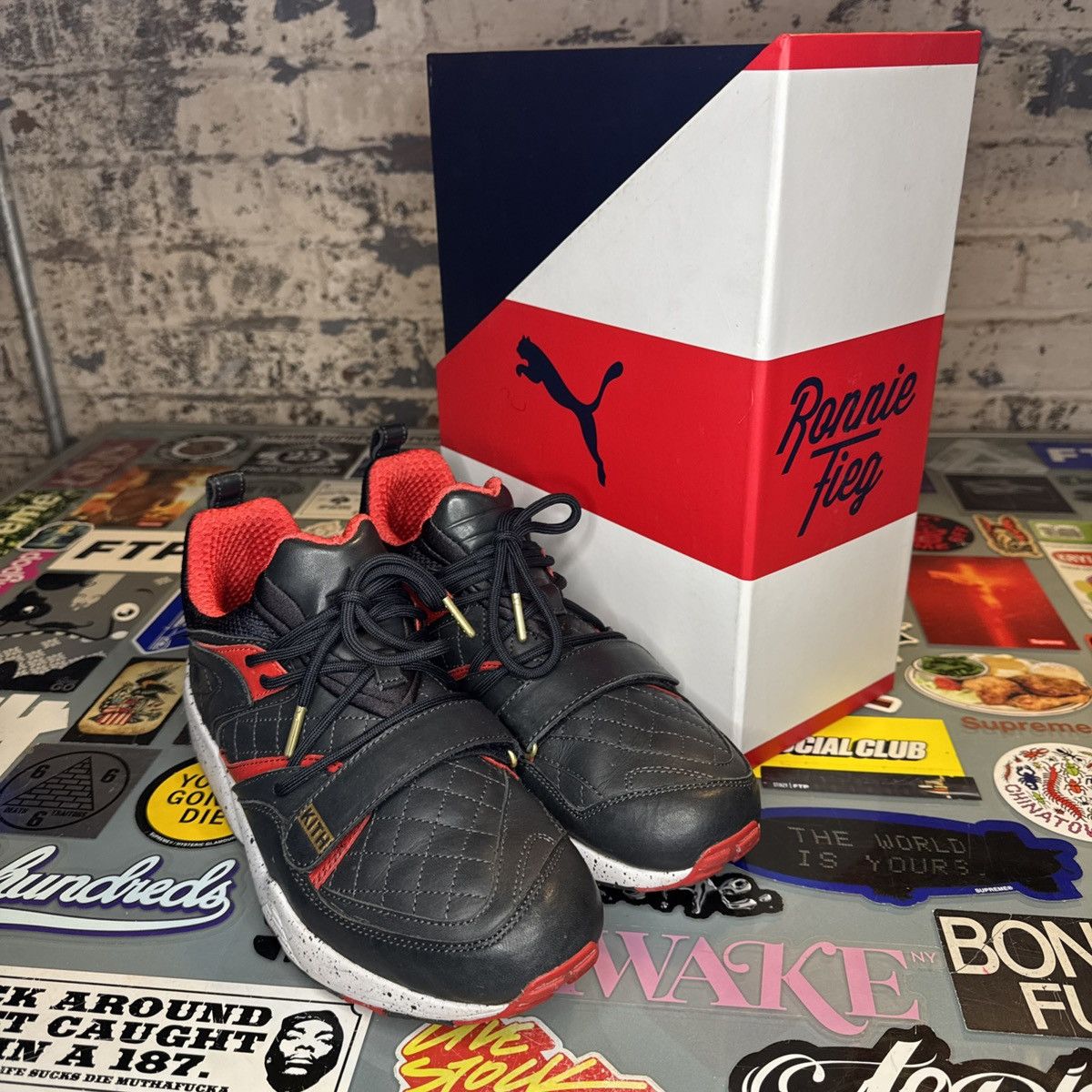 Highsnobiety × Kith × Puma Puma Blaze Of Glory Ronnie Fieg Highsnobiety Dark Navy Sz 9 Size US 9 / EU 42 - 10 Thumbnail