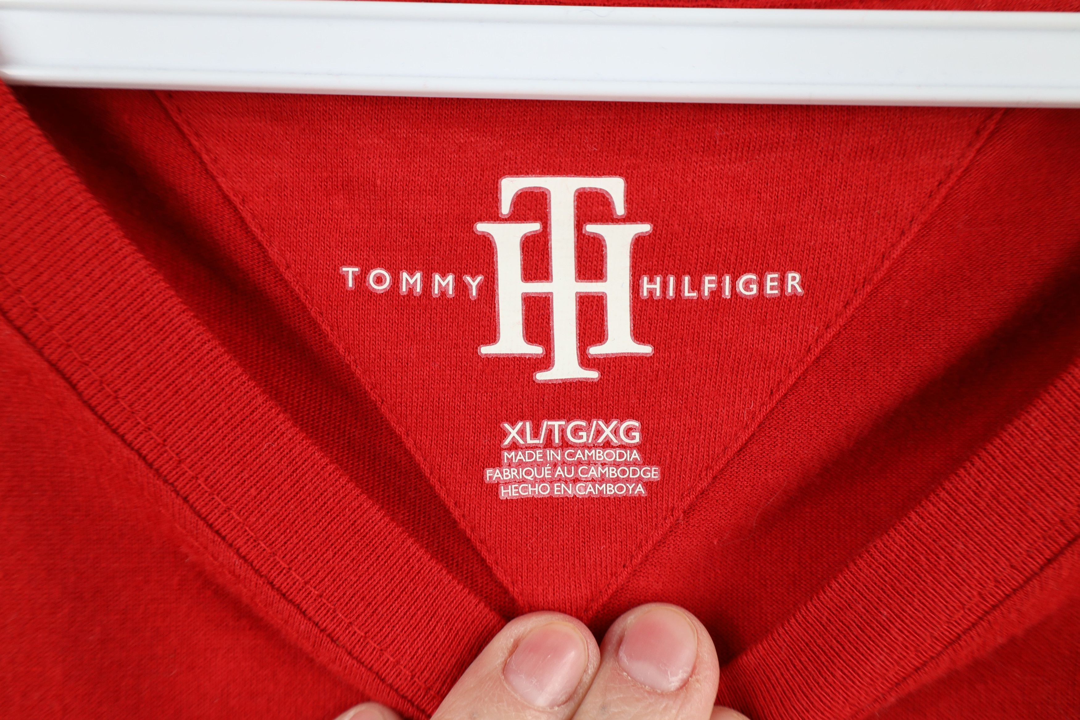 Tommy Hilfiger × Vintage Vintage 90s Y2K Tommy Hilfiger Crest Short Sleeve T-Shirt Size US XL / EU 56 / 4 - 7 Thumbnail