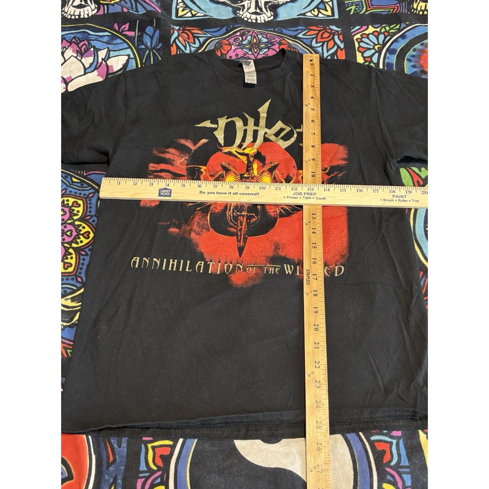 The Unbranded Brand Nile Annihilation Of The Wicked 2005 Tour Heavy Metal T Size US M / EU 48-50 / 2 - 9 Thumbnail