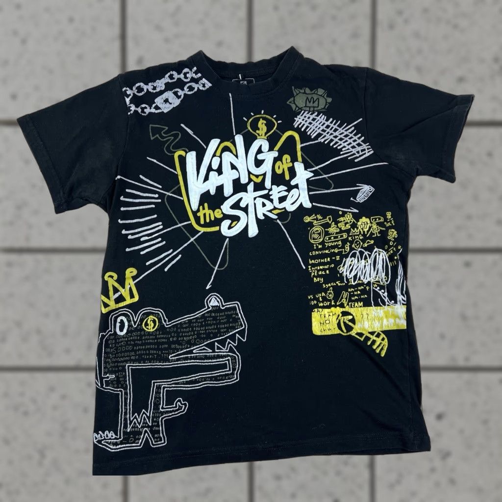 Southpole VINTAGE Mens South Pole T-Shirt Black Small Crew Neck Short Sleeve Graphic Print Grunge Hip Hop Kings of the Street Mens S Size US S / EU 44-46 / 1 - 1 Thumbnail