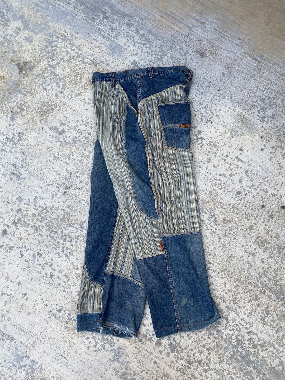Enyce ENYCE patchwork carpenter baggy jeans Size US 32 / EU 48 - 4 Thumbnail
