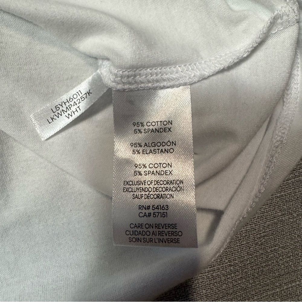 Karl Lagerfeld NWT New Karl Lagerfeld White Eiffel Tower Knot Front Tee Si Size L / US 10 / IT 46 - 9 Thumbnail