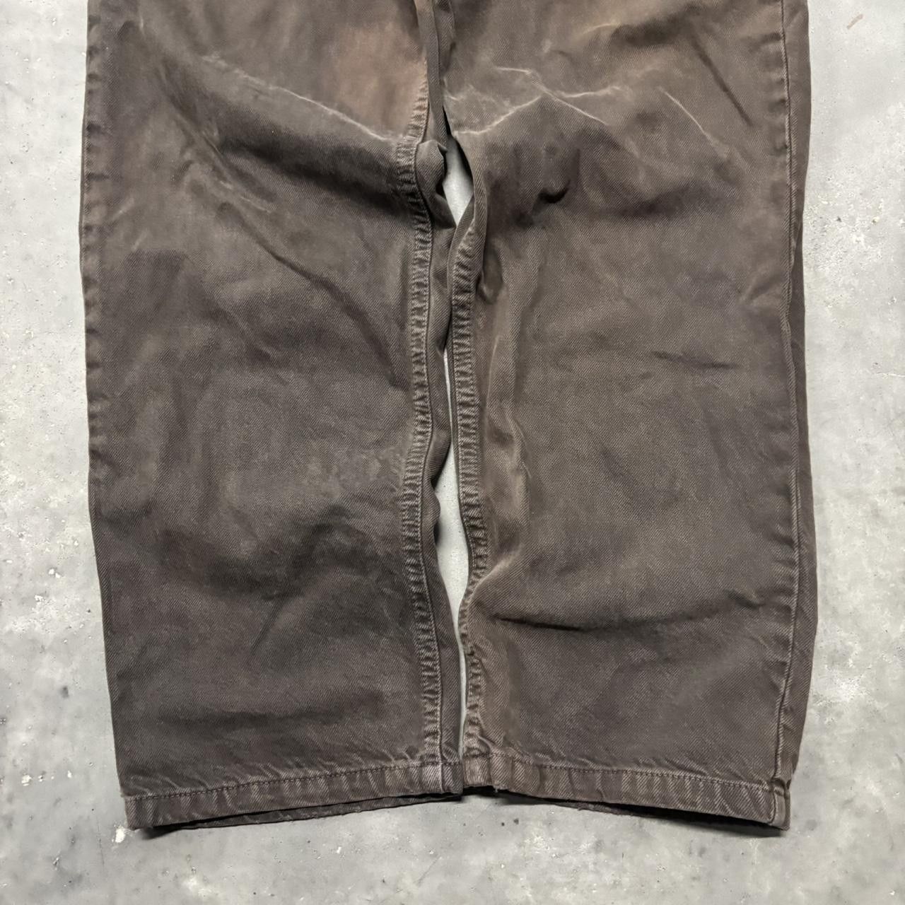 Calvin Klein × Vintage Crazy Vintage Y2K/2000s Grunge Faded Brown Calvin Klein Casual Pants! Size US 30 / EU 46 - 6 Thumbnail