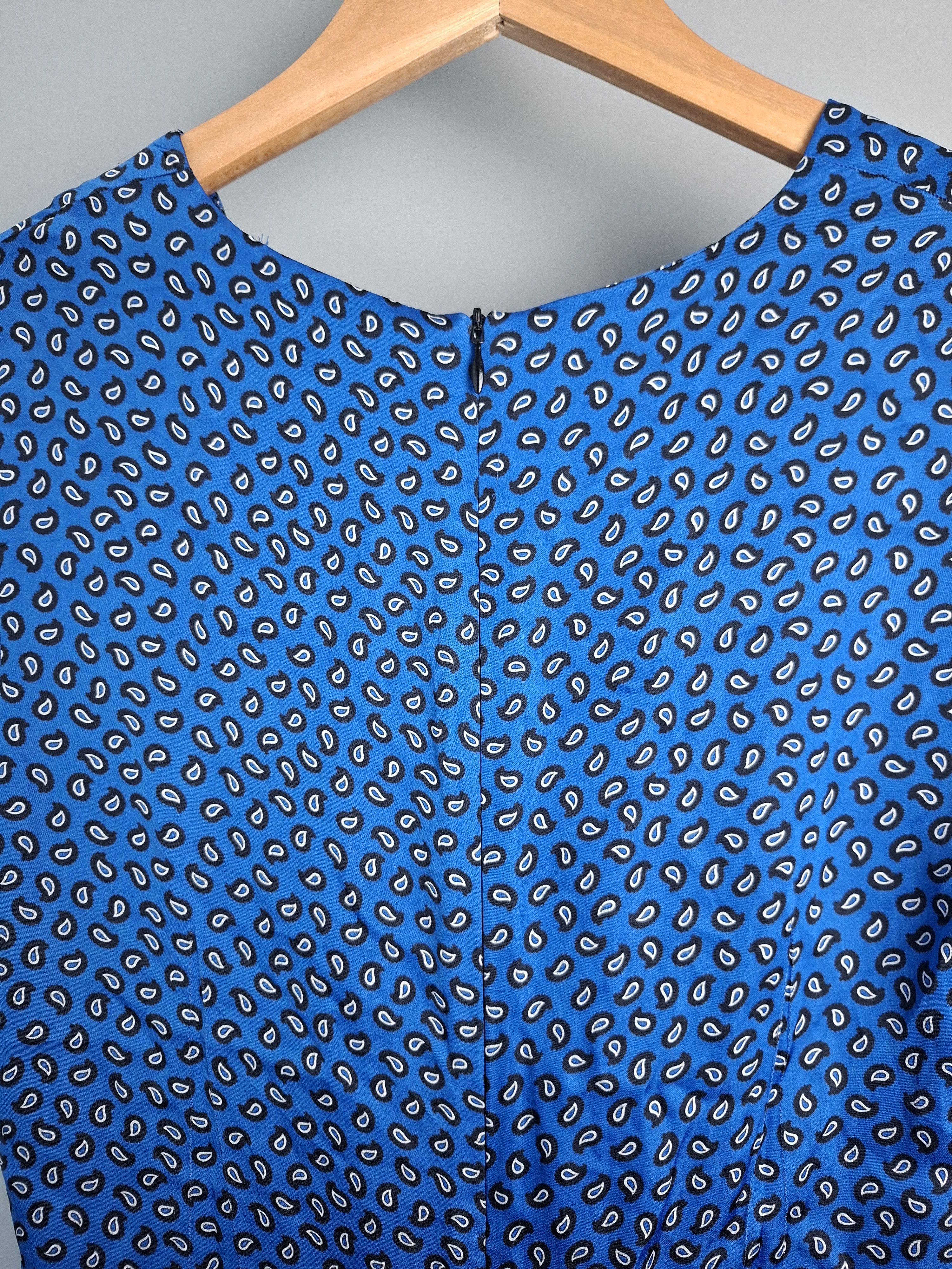 Maje Maje Blue Paisley Print Romper - French Chic Summer Playsuit Size S / US 4 / IT 40 - 7 Thumbnail