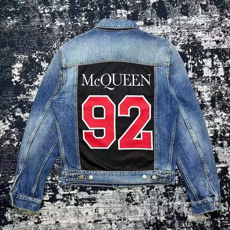 Alexander McQueen Alexander Mcqueen SS23 Washed Single-breasted Denim Jacket Size US S / EU 44-46 / 1 - 2 Thumbnail