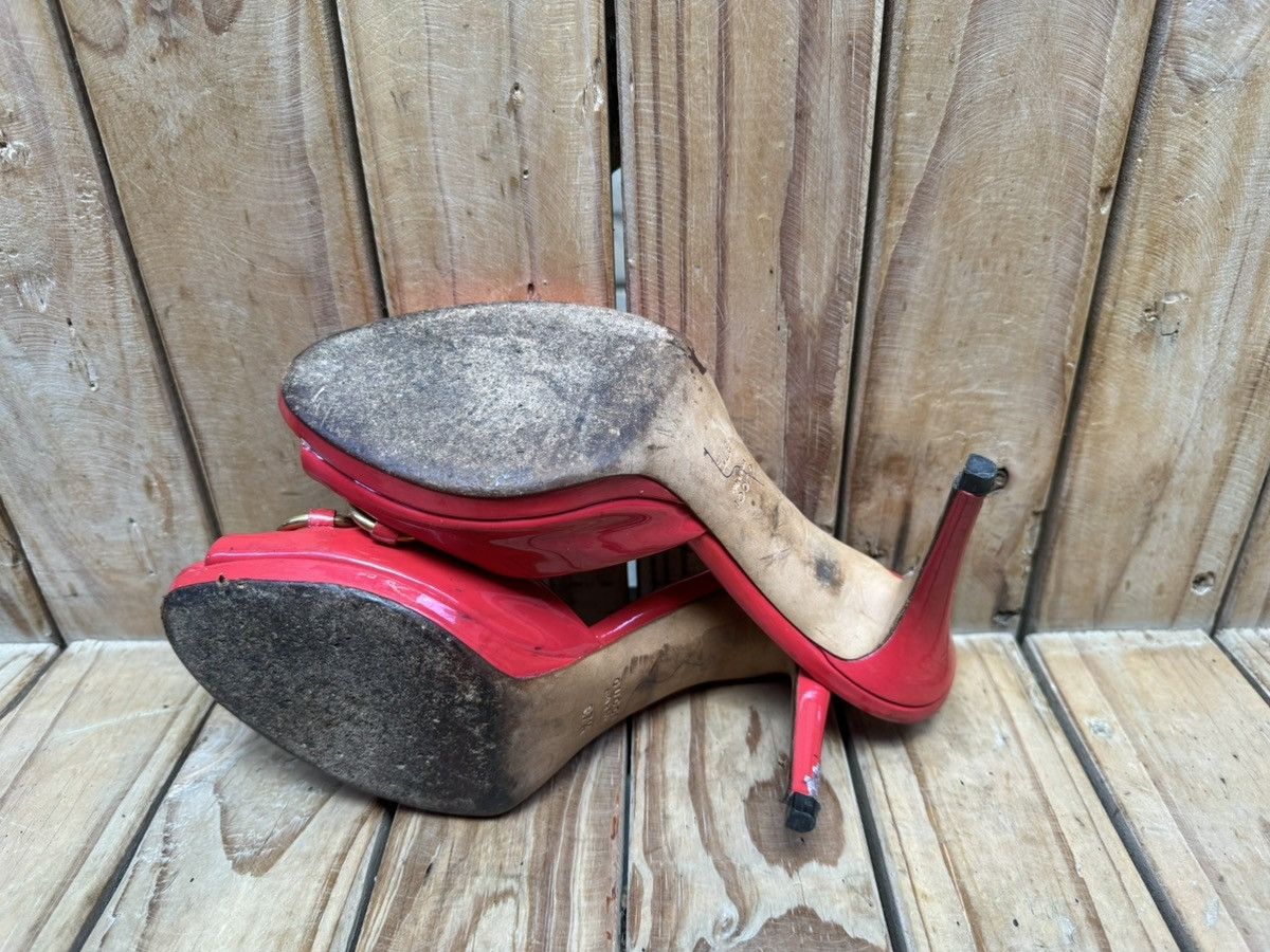 Gucci Gucci Red women’s slip on patent leather heels EUR 37.5 Size US 7.5 / IT 37.5 - 14 Thumbnail
