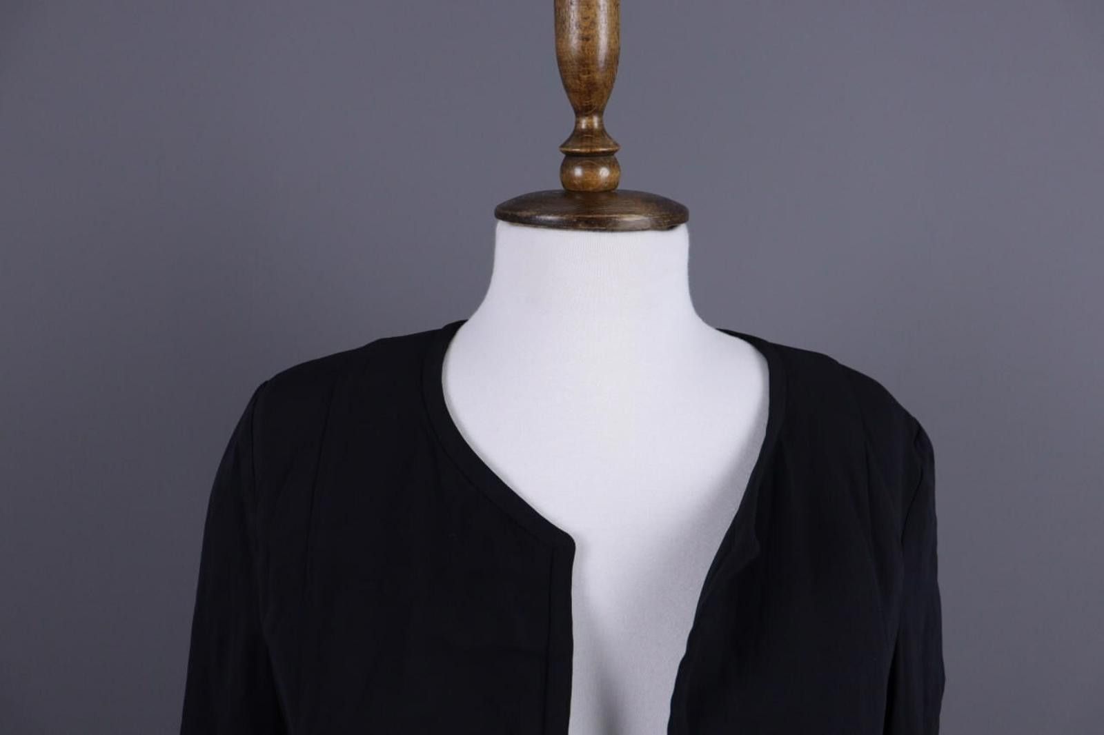 Eton Eton Black V-Neck Single Breasted Blazer Jacket Size 42 Size M / US 6-8 / IT 42-44 - 7 Thumbnail