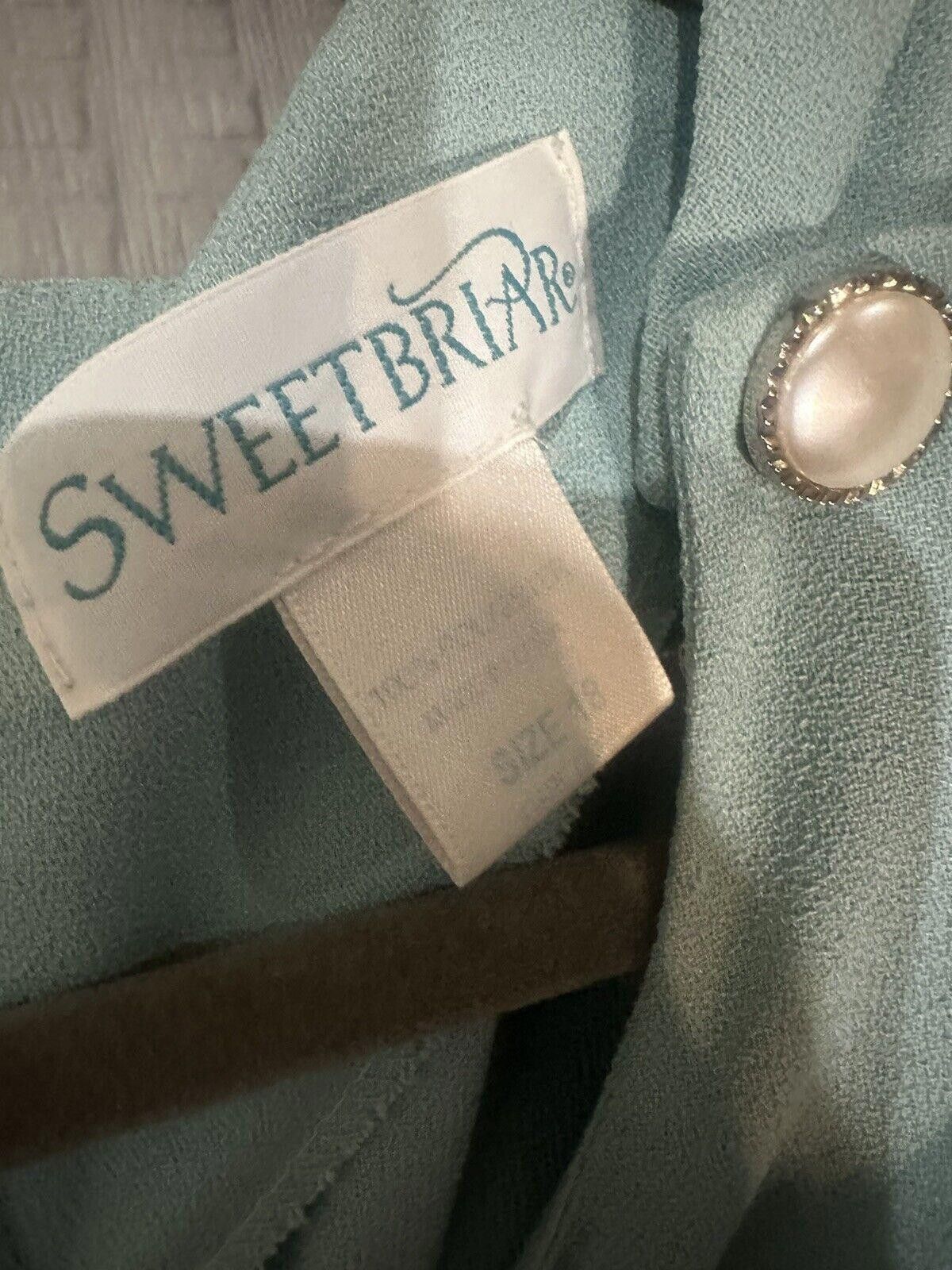 Designer Sweetbriar Dress Size 16 Vintage 80s Blue Size XXL / US 16-18 / IT 52-54 - 3 Thumbnail