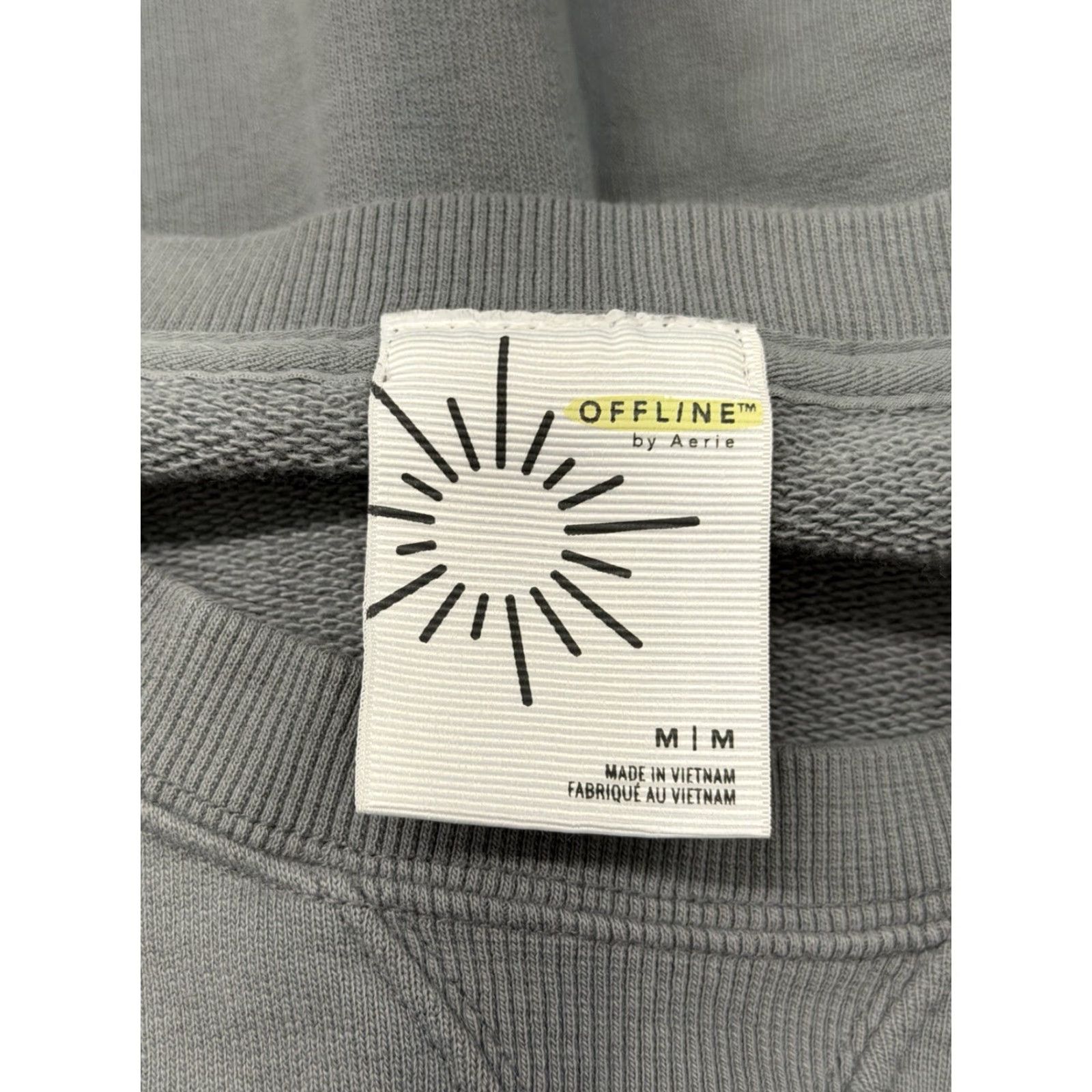 Vintage Offline Aerie Cloud Fleece Crewneck Pullover Thumb Holes Gray Size M Womens Sweatshirt Crew Neck Regular Pullover Felt? Size M / US 6-8 / IT 42-44 - 6 Thumbnail