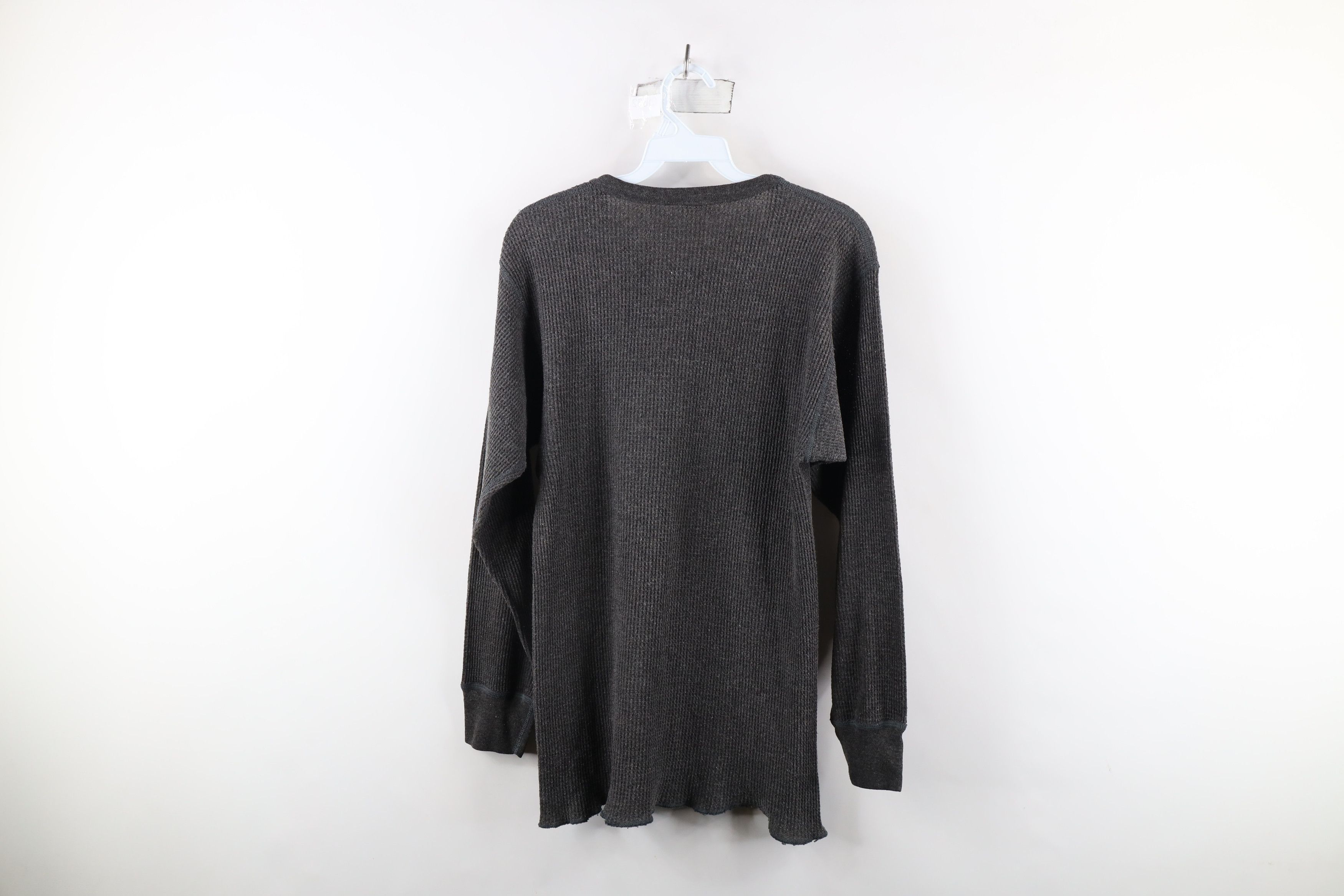 Vintage Vintage 90s Streetwear Waffle Knit Long Sleeve T-Shirt USA Size US XXL / EU 58 / 5 - 8 Thumbnail