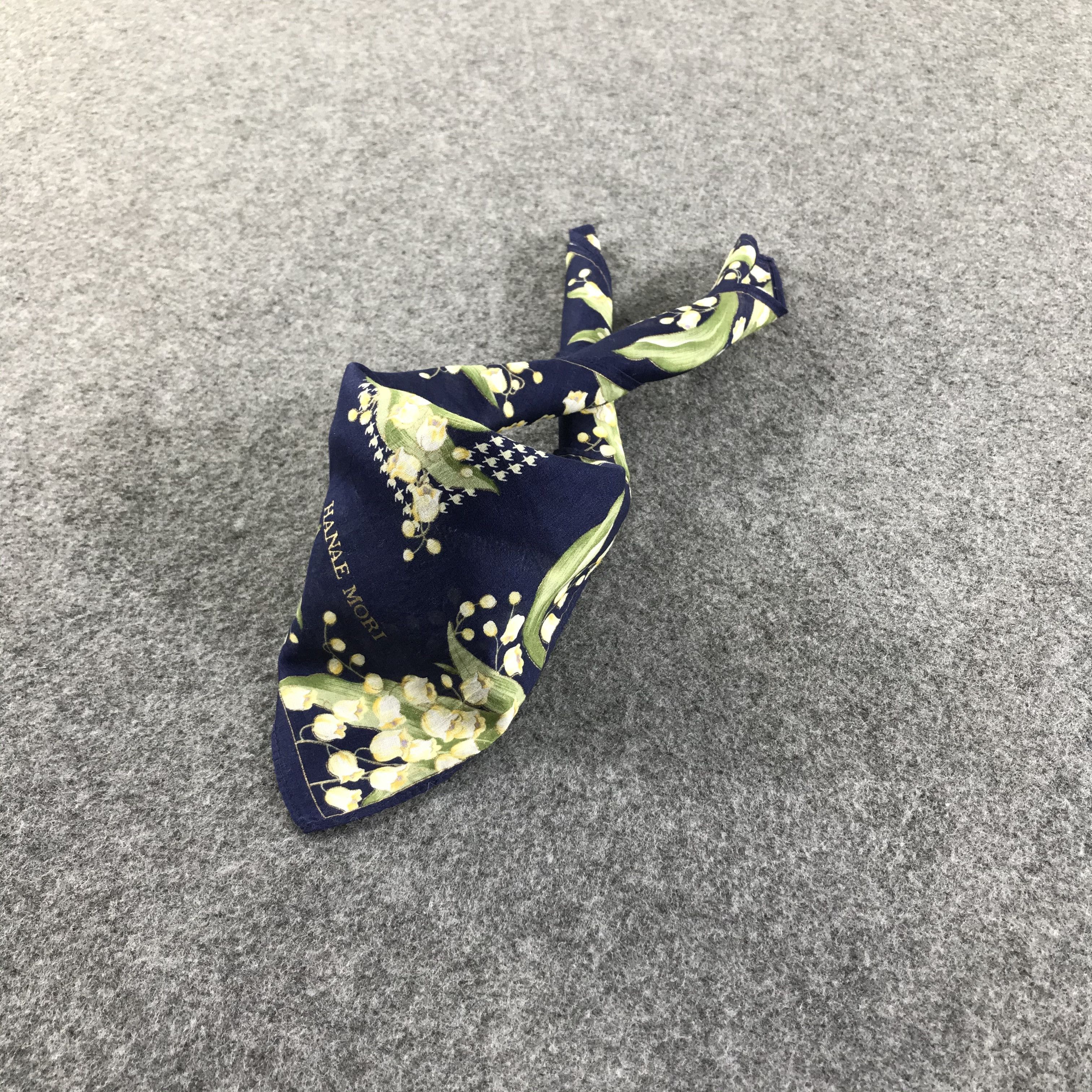 Hanae Mori Hanae Mori Floral Handkerchief Neckerchief Bandana H392 Size ONE SIZE - 2 Thumbnail
