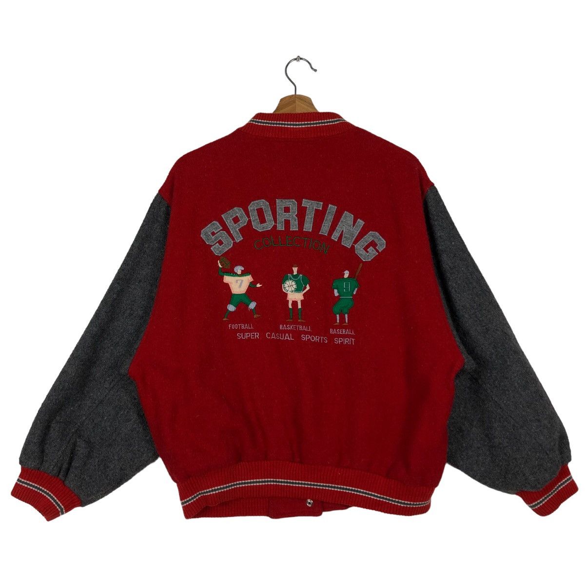 Hai Sporting Gear 🔥90s Varsity Jacket Sporting Collection Big Logo Embroidery Size US M / EU 48-50 / 2 - 1 Thumbnail