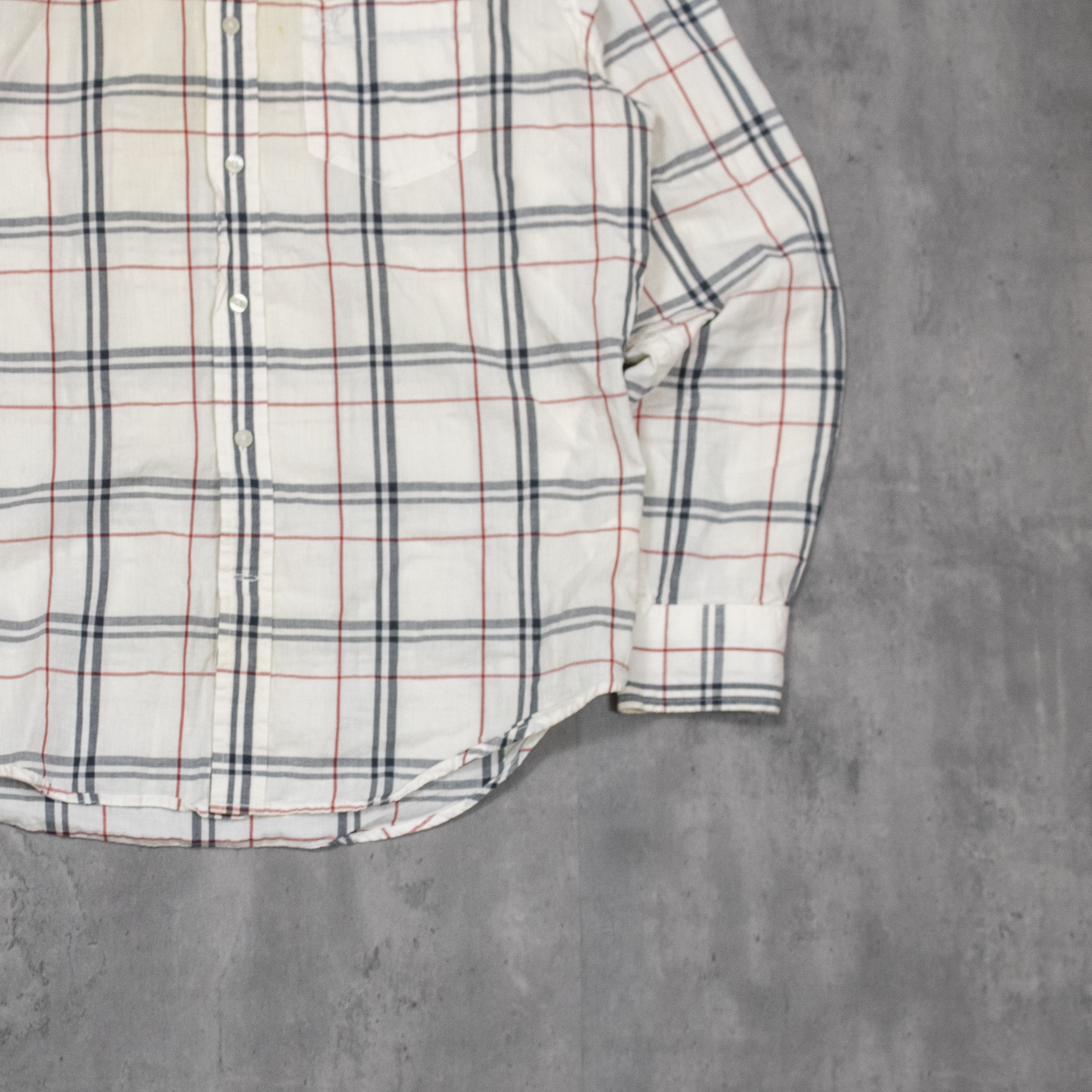 American Eagle Outfitters Y2K 00's American Eagle Nova Check White Button Up Shirt Size US M / EU 48-50 / 2 - 3 Thumbnail