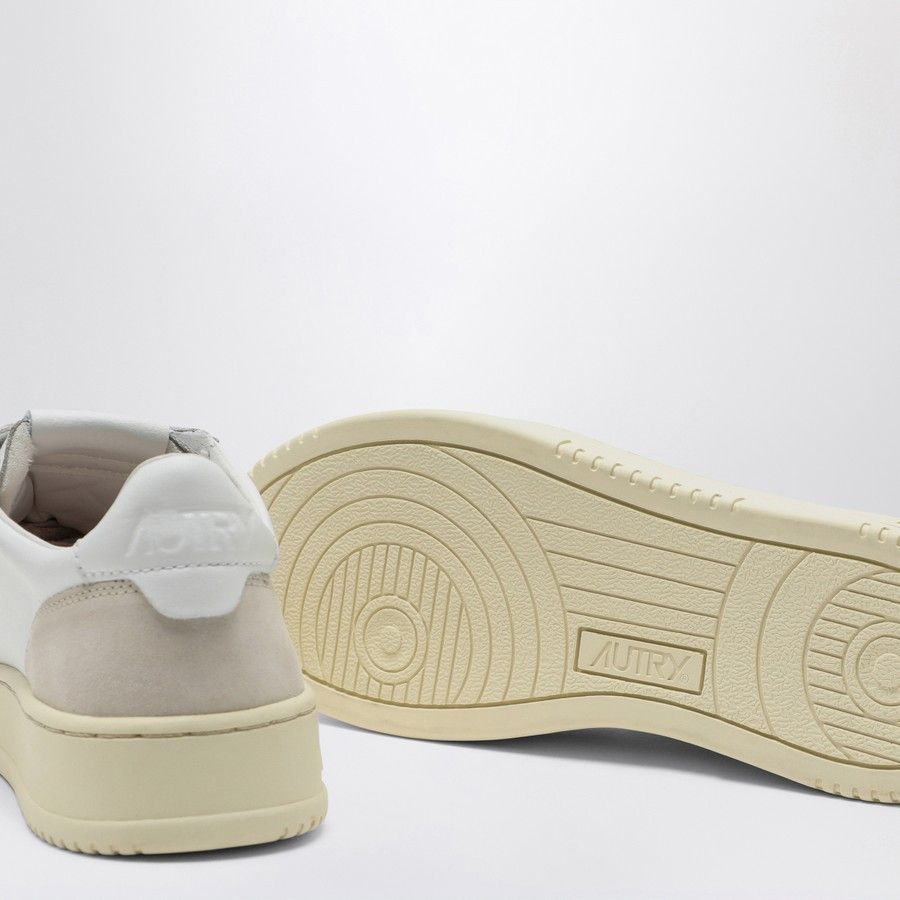 AUTRY o1d2blof0725 Leather Low-Top Sneakers in White/Beige Size US 8 / EU 41 - 4 Thumbnail