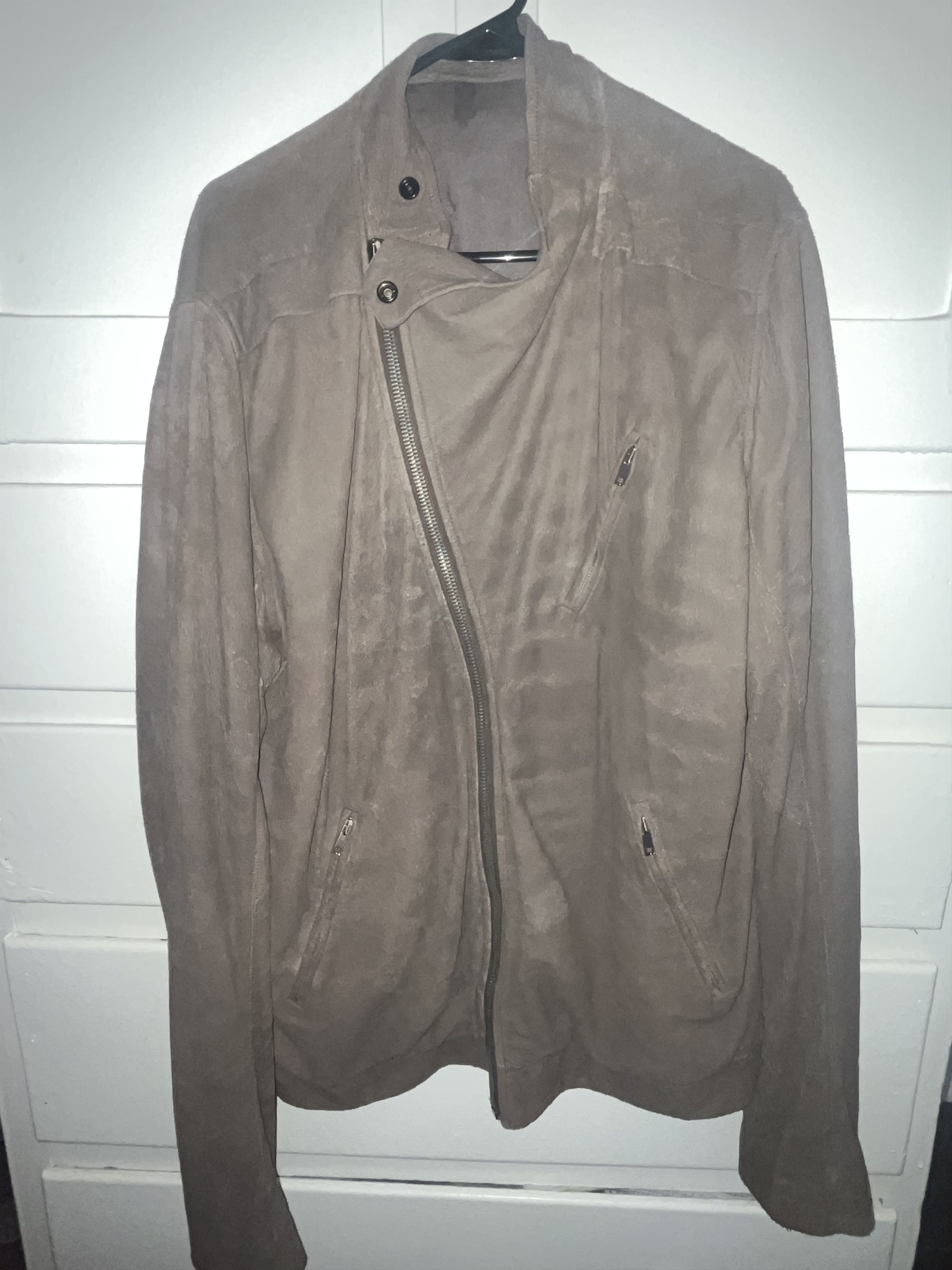 Rick Owens Rick Owens Blistered Cracked Lamb Leather Jacket Size US XXL / EU 58 / 5 - 21 Thumbnail