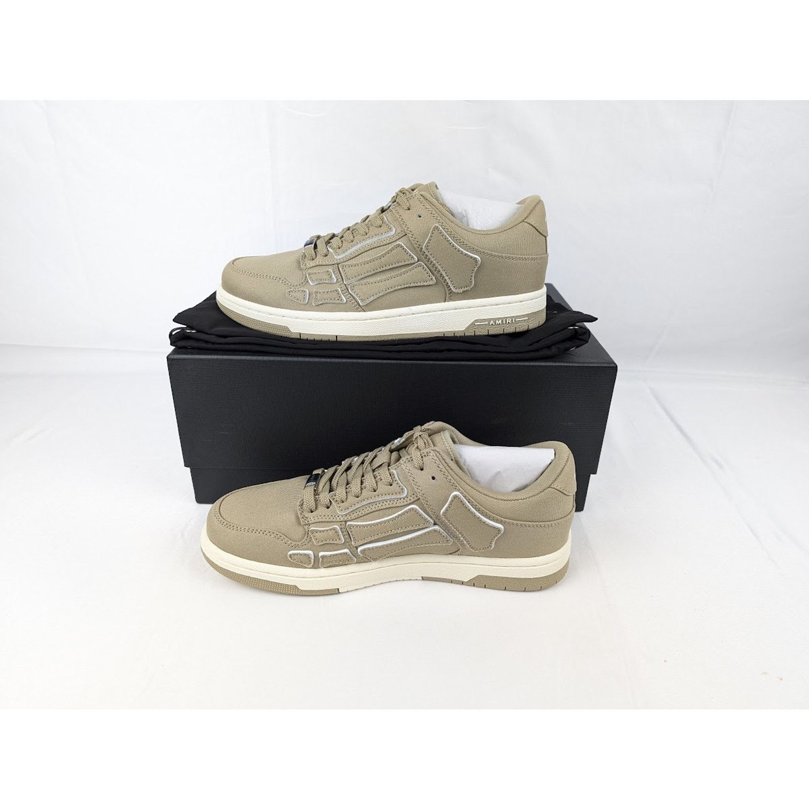 Amiri o1rshd1 Chunky Skeleton Top Low Sneakers in Green Size US 10 / EU 43 - 18 Thumbnail