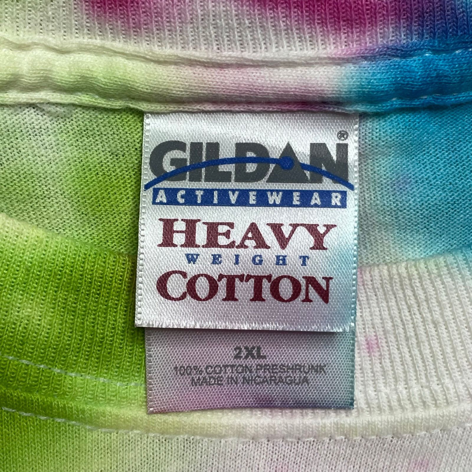Gildan Gildan Heavy Cotton Tie Dye Shirt Size US XXL / EU 58 / 5 - 2 Thumbnail