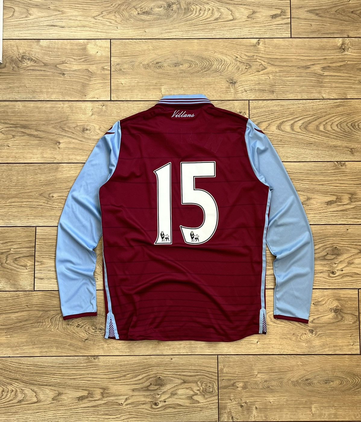 Macron Aston Villa 2014-2015 Home SET Soccer Long Sleeve Jersey Size US M / EU 48-50 / 2 - 17 Thumbnail